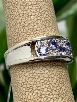 *Кольцо р.18 Орхидея Танзанит Африка арт. К1010Ю/Ag-618-610 вес 3,15 г - фото 245168 *Кольцо р.18 Орхидея Танзанит Африка арт. К1010Ю/Ag-618-610 вес 3,15 г - фото 245168