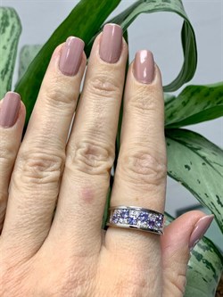 *Кольцо р.18 Орхидея Танзанит Африка арт. К1010Ю/Ag-618-610 вес 3,15 г - фото 245169 *Кольцо р.18 Орхидея Танзанит Африка арт. К1010Ю/Ag-618-610 вес 3,15 г - фото 245169