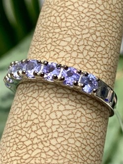 *Кольцо р.16,5 Орхидея Танзанит Африка арт. К0756-608-310 вес 1,75 г - фото 245249