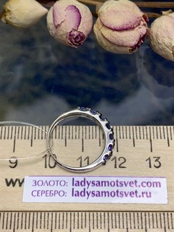 *Кольцо р.16,5 Орхидея Танзанит Африка арт. К0756-608-310 вес 1,75 г - фото 245254