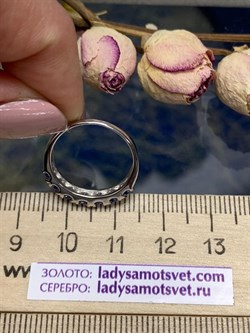 *Кольцо р.16,5 Орхидея Танзанит Африка арт. К0756-608-310 вес 1,75 г - фото 245256