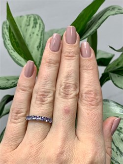 *Кольцо р.16,5 Орхидея Танзанит Африка арт. К0756-608-310 вес 1,75 г - фото 245257