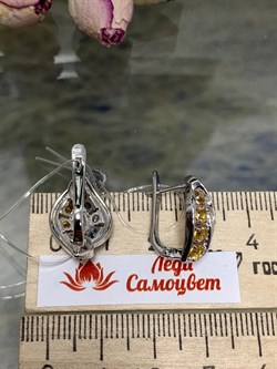 *Серьги Орхидея Микс Танзанит Цитрин арт. С1228Ю/Ag-607/8/12-929 вес 5,17 г - фото 245463 *Серьги Орхидея Микс Танзанит Цитрин арт. С1228Ю/Ag-607/8/12-929 вес 5,17 г - фото 245463