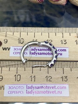 *Серьги Конго Орхидея Танзанит Африка арт. С0756/1-608-293 вес 4,35 г - фото 245478