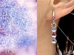 *Серьги Трансформер Орхидея Микс Танзанит Родолит арт. С1013Ю/Ag-607/8/9-705 вес 4,33 г - фото 245514 *Серьги Трансформер Орхидея Микс Танзанит Родолит арт. С1013Ю/Ag-607/8/9-705 вес 4,33 г - фото 245514