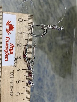 *Серьги Трансформер Орхидея Микс Танзанит Родолит арт. С1013Ю/Ag-607/8/9-705 вес 4,33 г - фото 245517 *Серьги Трансформер Орхидея Микс Танзанит Родолит арт. С1013Ю/Ag-607/8/9-705 вес 4,33 г - фото 245517