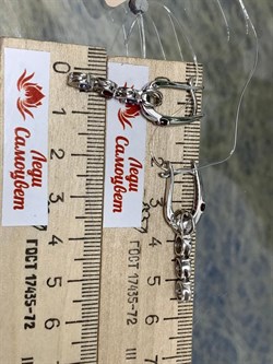 *Серьги Трансформер Орхидея Микс Танзанит Родолит арт. С1013Ю/Ag-607/8/9-705 вес 4,33 г - фото 245520 *Серьги Трансформер Орхидея Микс Танзанит Родолит арт. С1013Ю/Ag-607/8/9-705 вес 4,33 г - фото 245520