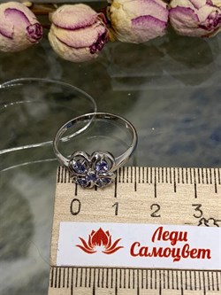 *Кольцо р.20 Танзанит Африка арт. К1218Ю/Ag-608-005 вес 2,27 г - фото 245648