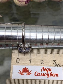 *Кольцо р.20 Танзанит Африка арт. К1218Ю/Ag-608-005 вес 2,27 г - фото 245652