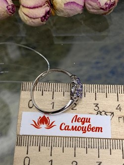 *Кольцо р.20 Танзанит Африка арт. К1218Ю/Ag-608-005 вес 2,27 г - фото 245654