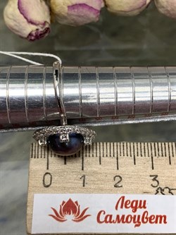 *Кольцо р.18 Шоколадный Жемчуг д.9,5*10 мм арт. 1.0816.0.b-681 Вес 3,79 г - фото 246878 *Кольцо р.18 Шоколадный Жемчуг д.9,5*10 мм арт. 1.0816.0.b-681 Вес 3,79 г - фото 246878