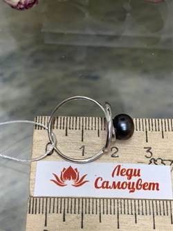 *Кольцо р.18 Шоколадный Жемчуг д.8*8,5мм арт. 1.0315.0.b-482 Вес 2,01 г - фото 246899 *Кольцо р.18 Шоколадный Жемчуг д.8*8,5мм арт. 1.0315.0.b-482 Вес 2,01 г - фото 246899