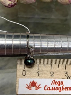 *Кольцо р.17 Черный Жемчуг д.7,5-8мм арт. 1.0344.0.b-751 Вес 2,07 г - фото 246931 *Кольцо р.17 Черный Жемчуг д.7,5-8мм арт. 1.0344.0.b-751 Вес 2,07 г - фото 246931