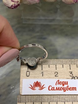 *Кольцо р.17 Черный Жемчуг д.7,5-8мм арт. 1.0344.0.b-751 Вес 2,07 г - фото 246932 *Кольцо р.17 Черный Жемчуг д.7,5-8мм арт. 1.0344.0.b-751 Вес 2,07 г - фото 246932