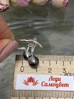 *Кольцо р.17 Черный Жемчуг д.6-8мм арт. 1.0358.0.b-303 Вес 2,74 г - фото 246952 *Кольцо р.17 Черный Жемчуг д.6-8мм арт. 1.0358.0.b-303 Вес 2,74 г - фото 246952