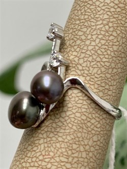 *Кольцо р.17 Черный Жемчуг д.6-8мм арт. 1.0358.0.b-303 Вес 2,74 г - фото 246956 *Кольцо р.17 Черный Жемчуг д.6-8мм арт. 1.0358.0.b-303 Вес 2,74 г - фото 246956