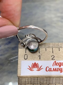 *Кольцо р.18,5 Черный Жемчуг д.8-8,5мм арт. 1.0482.0.b-018 Вес 2,62 г - фото 246984 *Кольцо р.18,5 Черный Жемчуг д.8-8,5мм арт. 1.0482.0.b-018 Вес 2,62 г - фото 246984