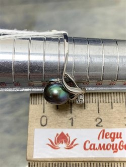 *Кольцо р.18,5 Черный Жемчуг д.8-8,5мм арт. 1.0482.0.b-018 Вес 2,62 г - фото 246986 *Кольцо р.18,5 Черный Жемчуг д.8-8,5мм арт. 1.0482.0.b-018 Вес 2,62 г - фото 246986