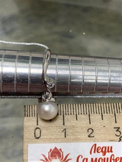 *Кольцо р.17,5 Белый Жемчуг д.7,5-8 мм арт. 1.0344.0.b-958 Вес 2,44 г - фото 247030 *Кольцо р.17,5 Белый Жемчуг д.7,5-8 мм арт. 1.0344.0.b-958 Вес 2,44 г - фото 247030