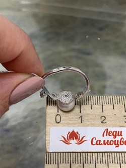 *Кольцо р.17,5 Белый Жемчуг д.7,5-8 мм арт. 1.0344.0.b-958 Вес 2,44 г - фото 247031 *Кольцо р.17,5 Белый Жемчуг д.7,5-8 мм арт. 1.0344.0.b-958 Вес 2,44 г - фото 247031