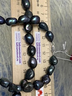 *Ожерелье р.50 д.7,5-11 Черный Жемчуг Барокко арт. 811102400002.050-434 - фото 247233 *Ожерелье р.50 д.7,5-11 Черный Жемчуг Барокко арт. 811102400002.050-434 - фото 247233