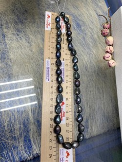 *Ожерелье р.50 д.7,5-11 Черный Жемчуг Барокко арт. 811102400002.050-434 - фото 247235 *Ожерелье р.50 д.7,5-11 Черный Жемчуг Барокко арт. 811102400002.050-434 - фото 247235