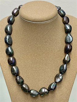 *Ожерелье р.50 д.7,5-11 Черный Жемчуг Барокко арт. 811102400002.050-434 - фото 247237 *Ожерелье р.50 д.7,5-11 Черный Жемчуг Барокко арт. 811102400002.050-434 - фото 247237