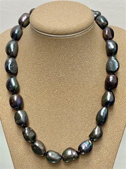 *Ожерелье р.50 д.7,5-11 Черный Жемчуг Барокко арт. 811102400002.050-434 - фото 247238 *Ожерелье р.50 д.7,5-11 Черный Жемчуг Барокко арт. 811102400002.050-434 - фото 247238