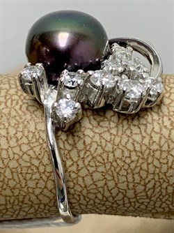 *Кольцо р.17 Черный Жемчуг д.8,5*9мм арт. 1.0486.0.b-526 Вес 3,52 г - фото 247258 *Кольцо р.17 Черный Жемчуг д.8,5*9мм арт. 1.0486.0.b-526 Вес 3,52 г - фото 247258