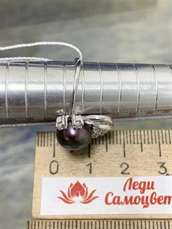 *Кольцо р.17 Черный Жемчуг д.8,5*9мм арт. 1.0486.0.b-526 Вес 3,52 г - фото 247262 *Кольцо р.17 Черный Жемчуг д.8,5*9мм арт. 1.0486.0.b-526 Вес 3,52 г - фото 247262