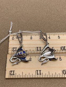 *Серьги Скаты Эмаль арт. 02-4765-00-000-0200-68-246 вес 4,78 г - фото 247307 *Серьги Скаты Эмаль арт. 02-4765-00-000-0200-68-246 вес 4,78 г - фото 247307