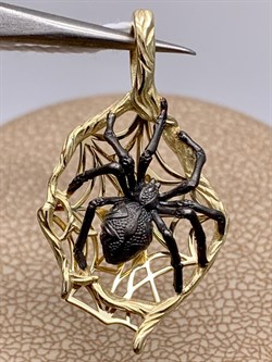 *Подвеска Паук цв Лимонное арт. 03-2920-00-000-1130-59-062 вес 2,63 г - фото 247340 *Подвеска Паук цв Лимонное арт. 03-2920-00-000-1130-59-062 вес 2,63 г - фото 247340