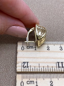 *Серьги цв Лимонное арт. 02-3591-00-000-1130-48-908 вес 4,99 г - фото 247425