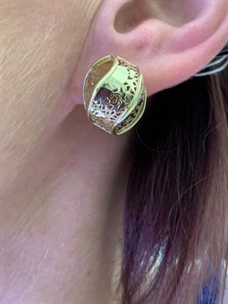 *Серьги цв Лимонное арт. 02-3591-00-000-1130-48-908 вес 4,99 г - фото 247426