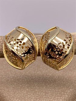 *Серьги цв Лимонное арт. 02-3591-00-000-1130-48-908 вес 4,99 г - фото 247428