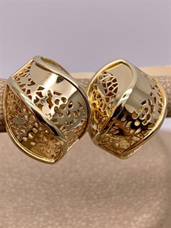 *Серьги цв Лимонное арт. 02-3591-00-000-1130-48-908 вес 4,99 г - фото 247429