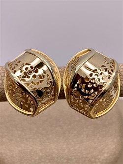 *Серьги цв Лимонное арт. 02-3591-00-000-1130-48-908 вес 4,99 г - фото 247430