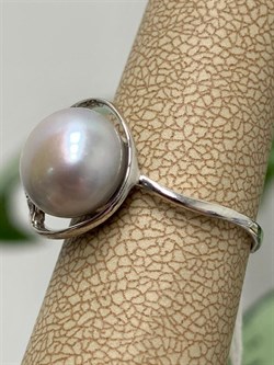 *Кольцо р.17,5 Серебристый Жемчуг д.9,5-10мм арт. 1.0808.0.b-139 Вес 2,43 г - фото 247493 *Кольцо р.17,5 Серебристый Жемчуг д.9,5-10мм арт. 1.0808.0.b-139 Вес 2,43 г - фото 247493