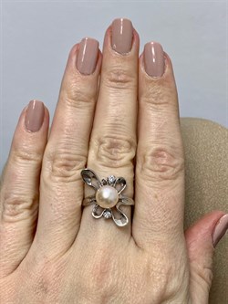 *Кольцо р.17 Розовый Жемчуг д.8*8,5мм арт. 1.0055.0.b-066 Вес 3,34 г - фото 247504 *Кольцо р.17 Розовый Жемчуг д.8*8,5мм арт. 1.0055.0.b-066 Вес 3,34 г - фото 247504