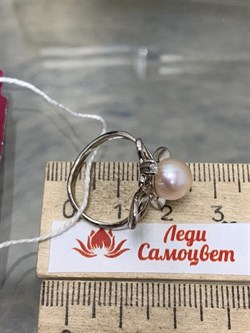 *Кольцо р.17 Розовый Жемчуг д.8*8,5мм арт. 1.0055.0.b-066 Вес 3,34 г - фото 247507 *Кольцо р.17 Розовый Жемчуг д.8*8,5мм арт. 1.0055.0.b-066 Вес 3,34 г - фото 247507