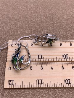 *Серьги Рыбки Эмаль арт. 02-4750-00-201-0200-69-041 вес 5,84 г - фото 247583 *Серьги Рыбки Эмаль арт. 02-4750-00-201-0200-69-041 вес 5,84 г - фото 247583