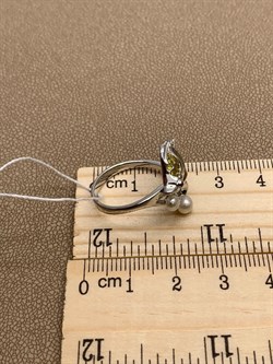 *Кольцо р.17,5 Рыбка Жемчуг Эмаль арт. 01-5488-00-301-0200-68-163 вес 3,67 г - фото 247617 *Кольцо р.17,5 Рыбка Жемчуг Эмаль арт. 01-5488-00-301-0200-68-163 вес 3,67 г - фото 247617