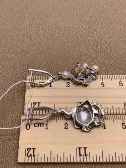 *Серьги Рыбки Жемчуг Эмаль арт. 02-4769-00-301-0200-68-217 вес 6,26 г - фото 247629 *Серьги Рыбки Жемчуг Эмаль арт. 02-4769-00-301-0200-68-217 вес 6,26 г - фото 247629