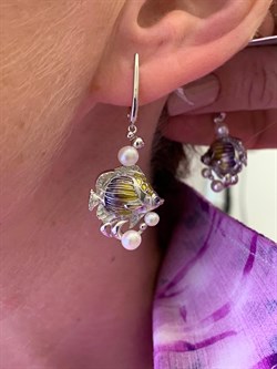 *Серьги Рыбки Жемчуг Эмаль арт. 02-4769-00-301-0200-68-217 вес 6,26 г - фото 247633 *Серьги Рыбки Жемчуг Эмаль арт. 02-4769-00-301-0200-68-217 вес 6,26 г - фото 247633