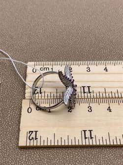 *Кольцо р.18 Морская Звезда Аметист арт. 01-5476-00-203-0200-68-186 вес 3,03 г - фото 247648