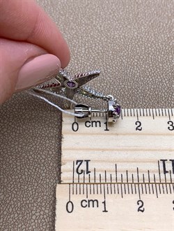 *Серьги Пусеты Морские Звезды Аметист арт. 02-4757-00-203-0200-68-609 вес 5,05 г - фото 247661 *Серьги Пусеты Морские Звезды Аметист арт. 02-4757-00-203-0200-68-609 вес 5,05 г - фото 247661