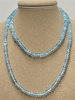 *Бусы р.50 д.3*4 Голубой Топаз Мадагаскар арт. 815Т3225.3.50-844 - фото 248005 *Бусы р.50 д.3*4 Голубой Топаз Мадагаскар арт. 815Т3225.3.50-844 - фото 248005