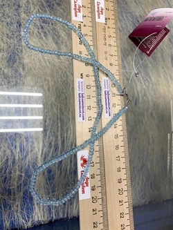 *Бусы р.50 д.3*4 Голубой Топаз Мадагаскар арт. 815Т3225.3.50-844 - фото 248009 *Бусы р.50 д.3*4 Голубой Топаз Мадагаскар арт. 815Т3225.3.50-844 - фото 248009