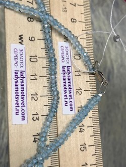 *Бусы р.50 д.3*4 Голубой Топаз Мадагаскар арт. 815Т3225.3.50-844 - фото 248010 *Бусы р.50 д.3*4 Голубой Топаз Мадагаскар арт. 815Т3225.3.50-844 - фото 248010
