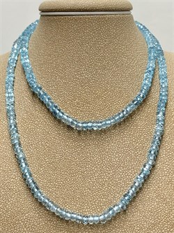 *Бусы р.50 д.3*4 Голубой Топаз Мадагаскар арт. 815Т3225.3.50-844 - фото 248011 *Бусы р.50 д.3*4 Голубой Топаз Мадагаскар арт. 815Т3225.3.50-844 - фото 248011